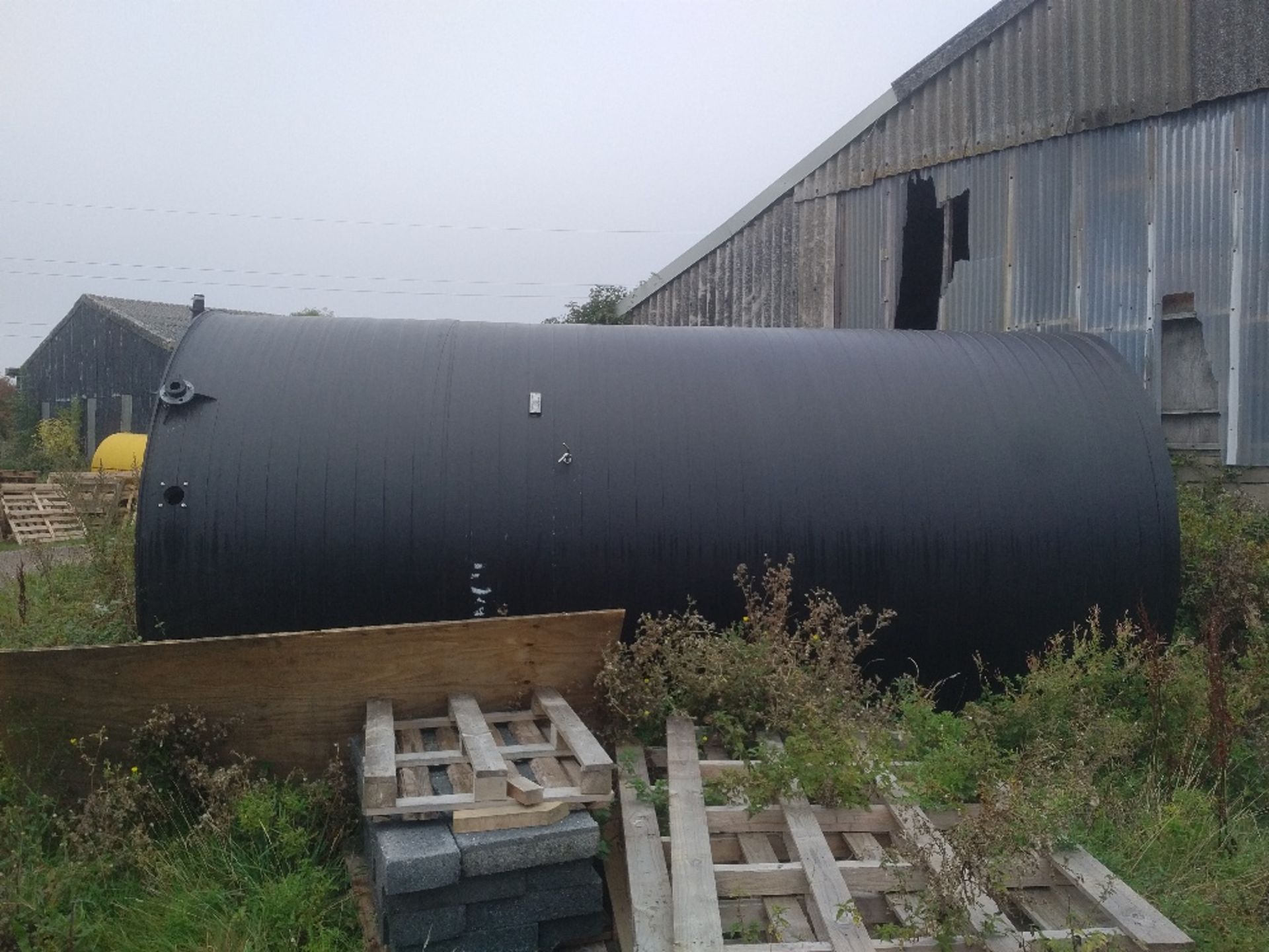 22,000 litre plastic water tank, double skin, ex drinks industry,