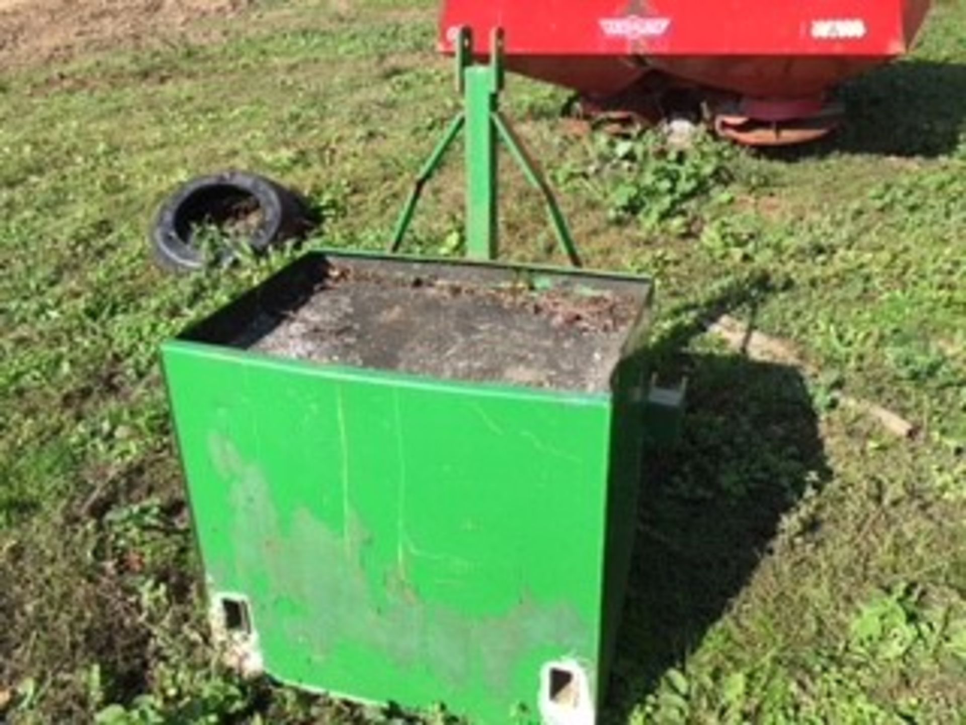 Three point linkage weight box,