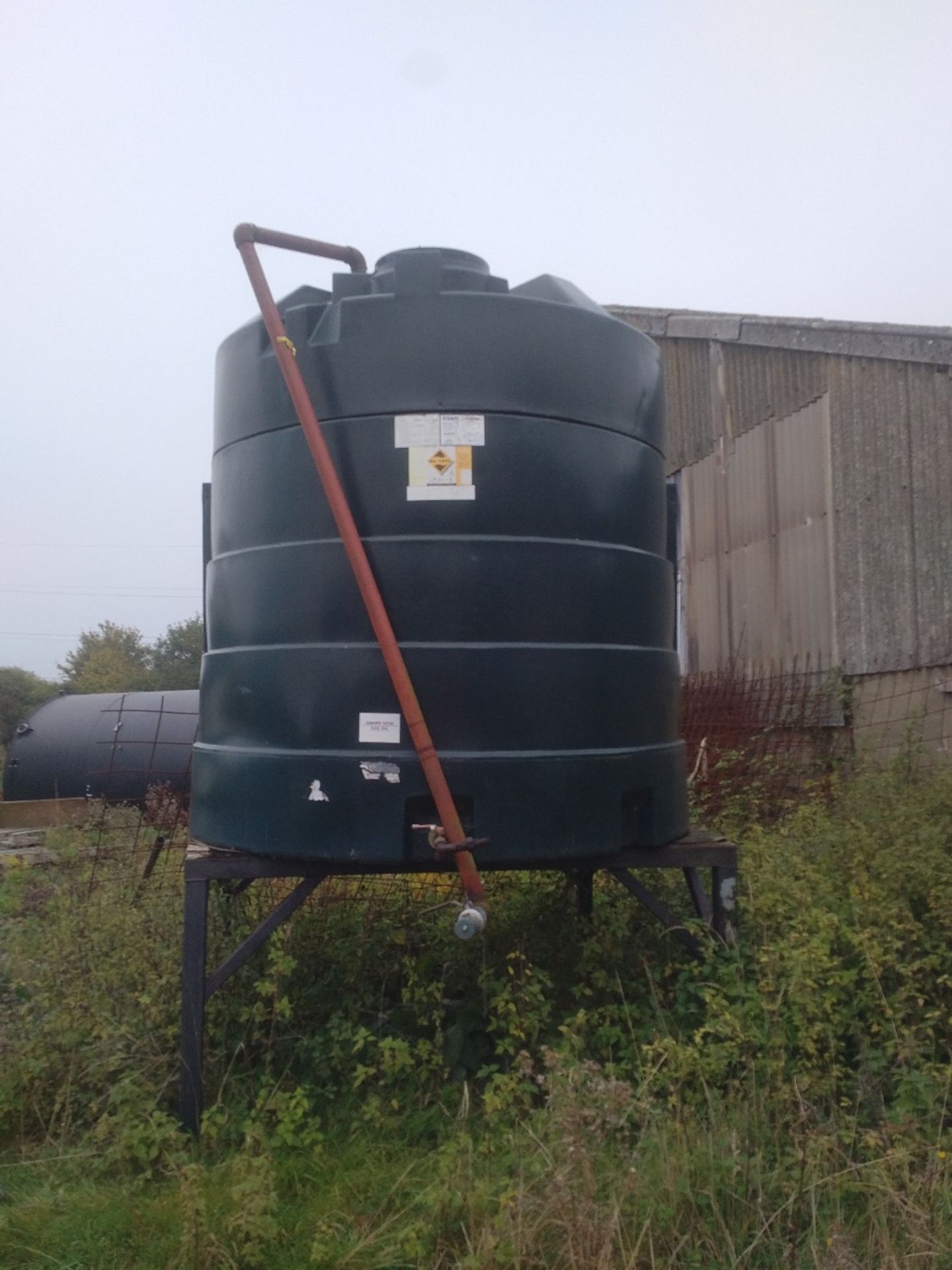 5000 Litre plastic diesel tank and stand Stored near Eye No VAT on this item - Image 2 of 2