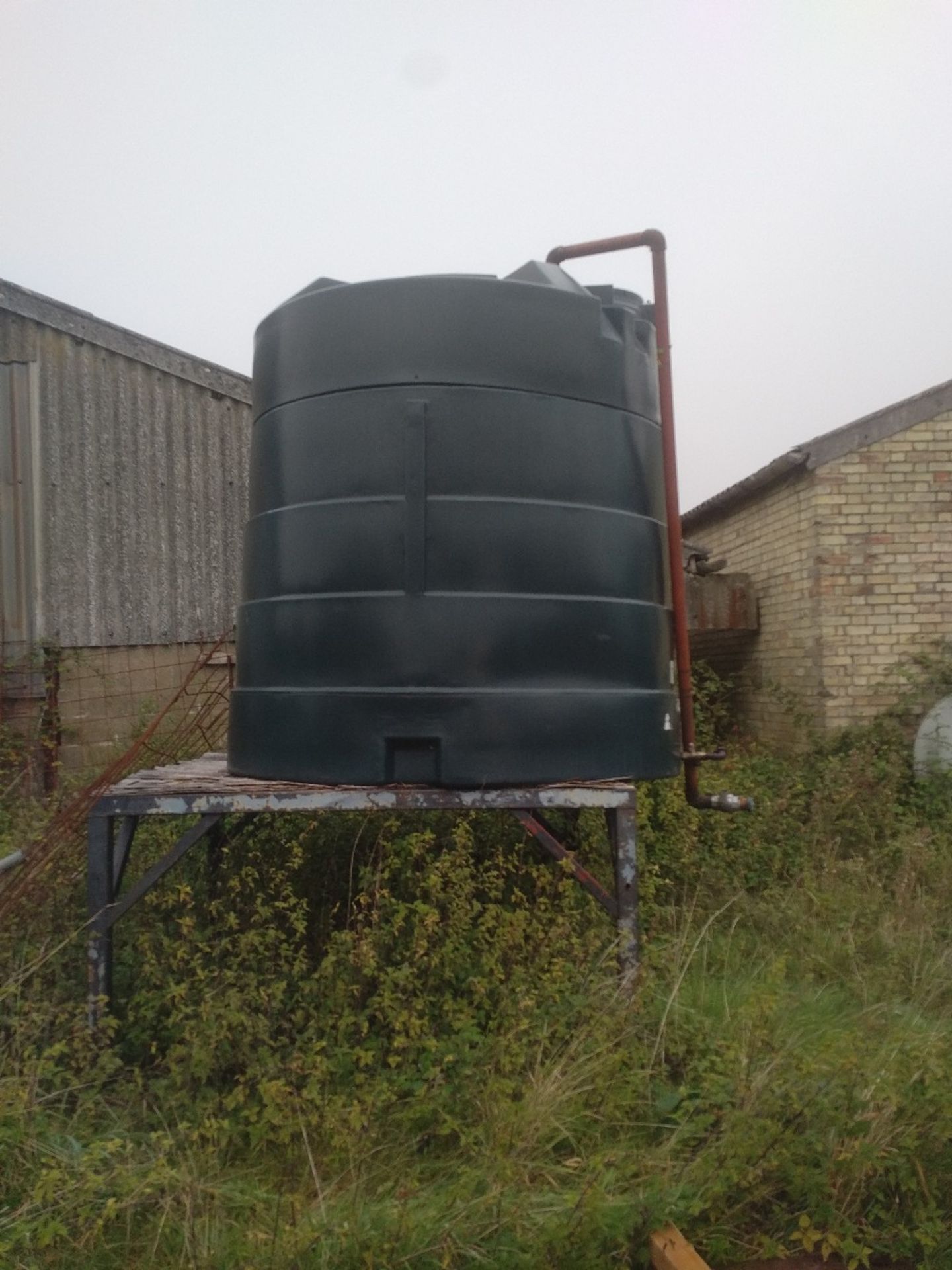 5000 Litre plastic diesel tank and stand Stored near Eye No VAT on this item