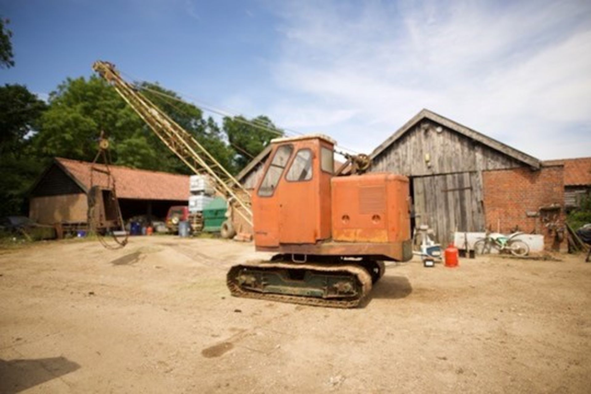 A Priestman drag line excavator, model CUBMKV, year 1964, serial no.