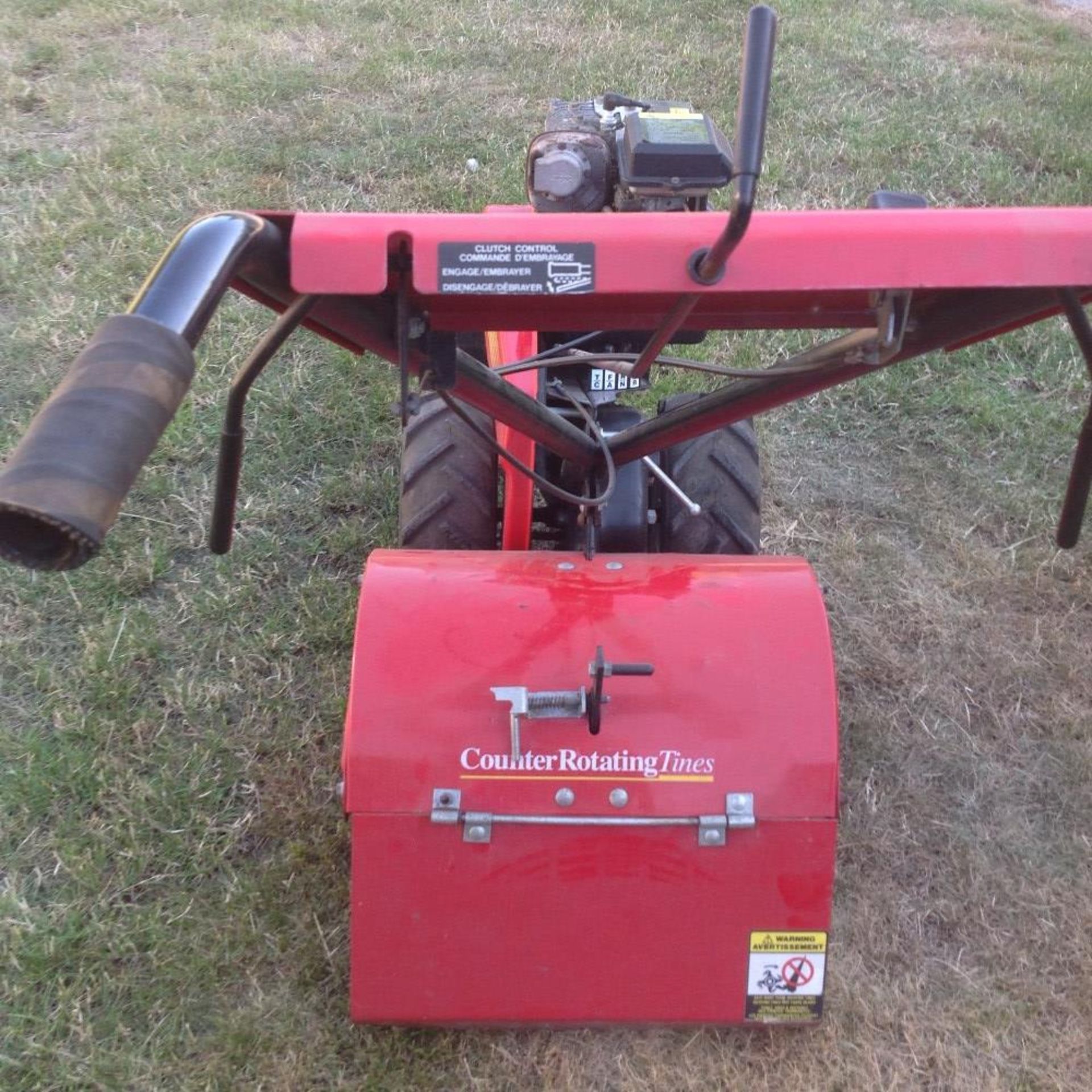 Rally rotavator with 5HP Briggs and Stratton engine, unused for past 2 years. Stored near Beccles. - Image 3 of 5