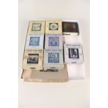 Seven boxes of coloured lantern slides, Primus Junior Lecturers series including the British Navy,