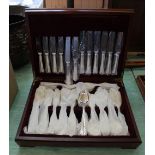 A canteen of silver plated cutlery