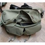 A Snowbee fly fishing tackle bag and contents