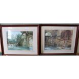 Six framed Russell Flint prints