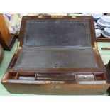 A Victorian mahogany writing slope