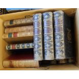 Various calf bound sets and volumes including Hallams Constitutional History, Prescott,