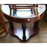 A Victorian part painted converted mahogany washstand