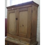 A mid Victorian two door cupboard