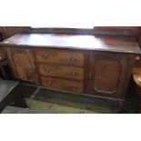 An Edwardian mahogany three drawer,