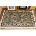 An Egyptian floral rug,