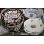 Royal Crown Derby Japan pattern plates plus other china