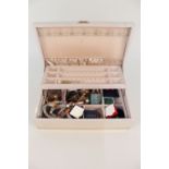 A jewellery box and contents