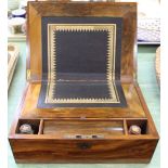 A Victorian mahogany writing box