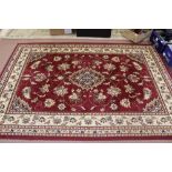 A Turkish machine made floral carpet,