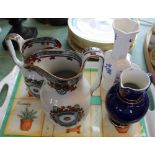 A pair of Davenport Dresden star jugs,