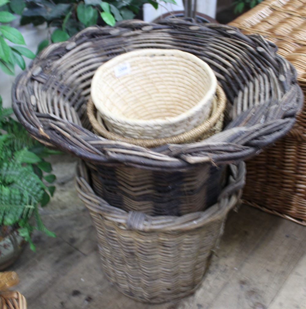 Assorted wicker baskets