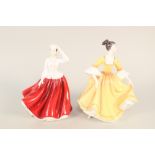 Two Royal Doulton figurines,