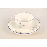 A Pinxton Cornflower Spring pattern tea bowl and saucer, Pattern No.