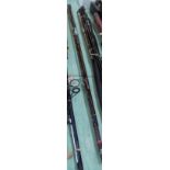 A Hardy Tourney MkIII 12ft 3" two piece fishing rod