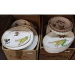 Items of Royal Worcester Evesham china (two boxes)