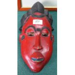 A Baule painted wood mask
