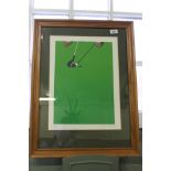Two Michael Potter limited edition golfing prints,
