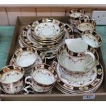 A Melba floral part tea set