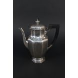 A silver hot water jug, Mappin & Webb,