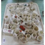 Twenty pieces of Goss and twenty five pieces of crested china