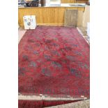 A large Afghan carpet,