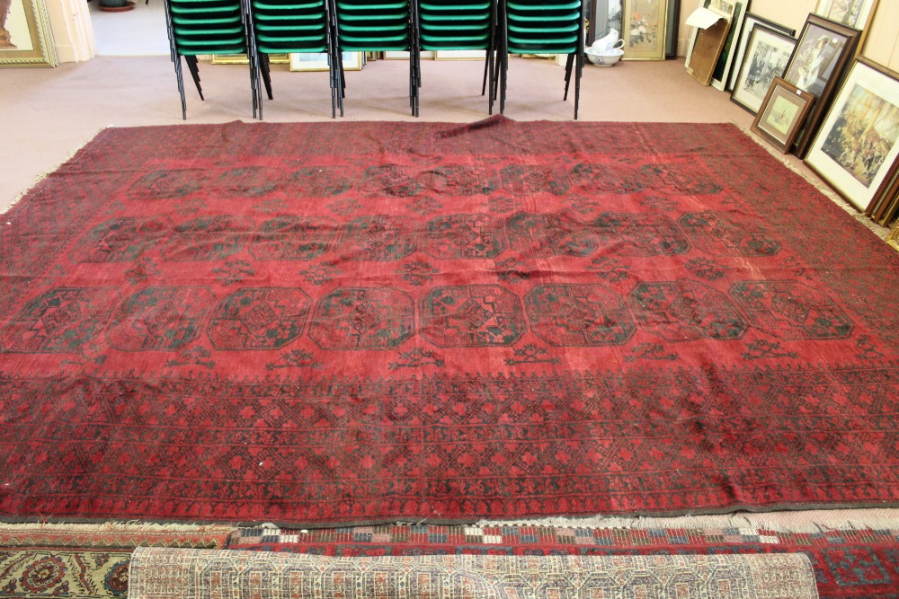 An Afghan carpet,