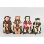 Four Roy Kirkham Robin Hood character jugs