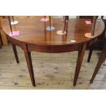 A 19th Century mahogany 'D' end table