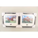 Royal Mail special edition framed horse racing stamp cards, Frankel,