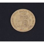 An 1860 half sovereign