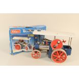 A boxed Wilesco steam traction engine