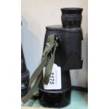 A WD marked British 7x30 monocular with webbing strap