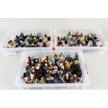 Three boxes of Lego minifigure, cartoon,