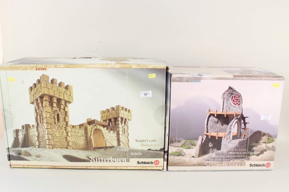Boxed Schleich Knights Castle and Shadow Rock