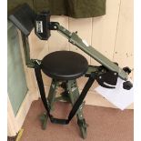 An 'Idleback' shooting chair with instructions