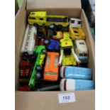 A box of die cast models