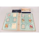 Cigarette card silks including Kensitas flowers and flags