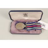 Civil Defence Long Service medal in original box of issue