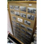 A framed selection of prints of old and wartime Gt Yarmouth plus one other of steam locos