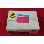 An unopened outer carton containing two hundred and fifty 12 bore gamebore 'super game' cartridges,