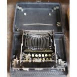 A Smith Corona portable typewriter