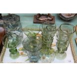 Various Venetian glass vases etc,