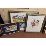 Limited edition prints by Bill Patterson and Tabitha Salmon plus a watercolour